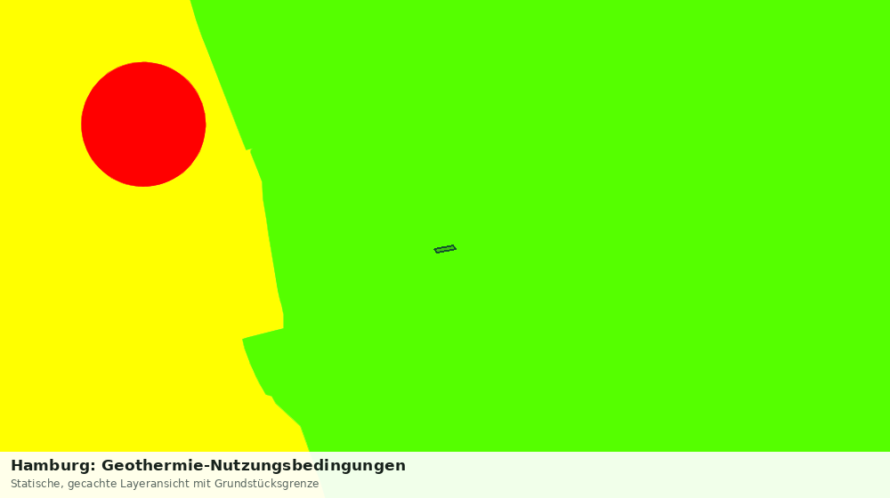 Statische Kartenansicht: Hamburg: Geothermie-Nutzungsbedingungen