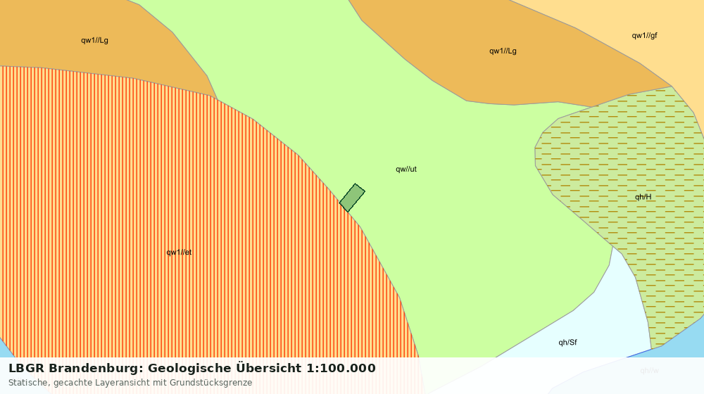 Statische Kartenansicht: LBGR Brandenburg: Geologische Übersicht 1:100.000