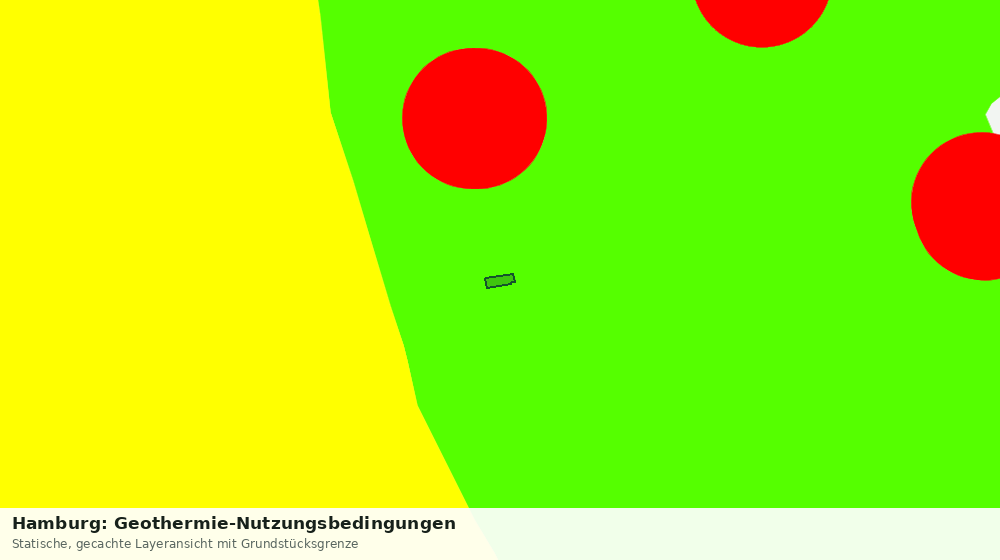 Statische Kartenansicht: Hamburg: Geothermie-Nutzungsbedingungen