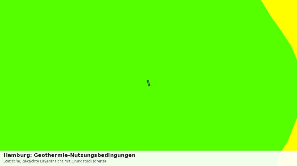 Statische Kartenansicht: Hamburg: Geothermie-Nutzungsbedingungen