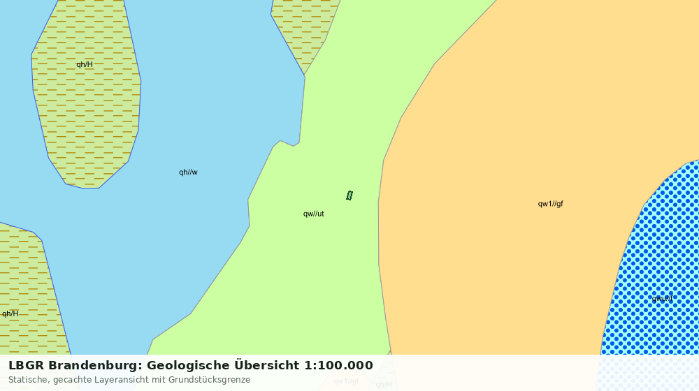 Statische Kartenansicht: LBGR Brandenburg: Geologische Übersicht 1:100.000