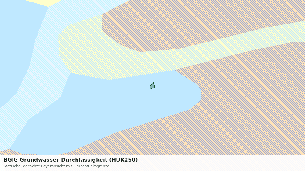 Statische Kartenansicht: BGR: Grundwasser-Durchlässigkeit (HÜK250)
