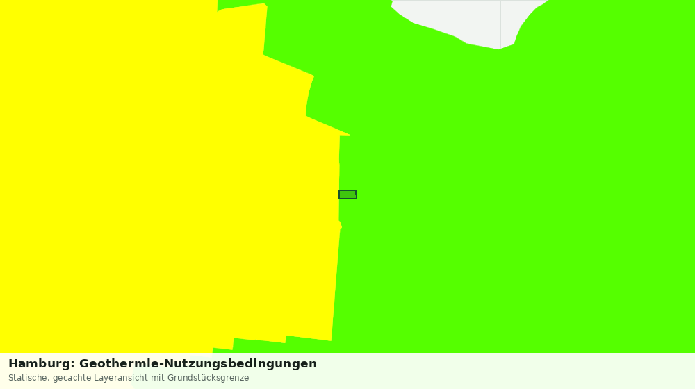 Statische Kartenansicht: Hamburg: Geothermie-Nutzungsbedingungen