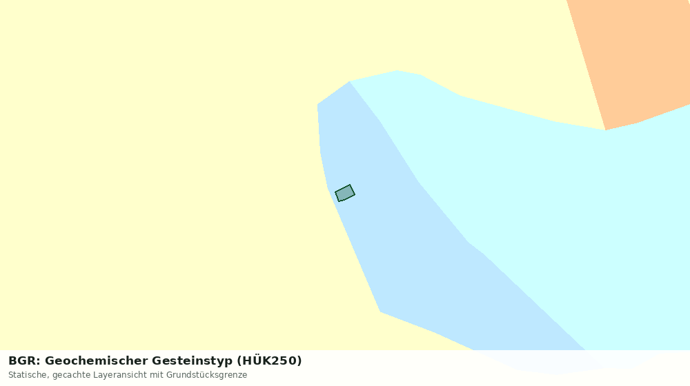 Statische Kartenansicht: BGR: Geochemischer Gesteinstyp (HÜK250)