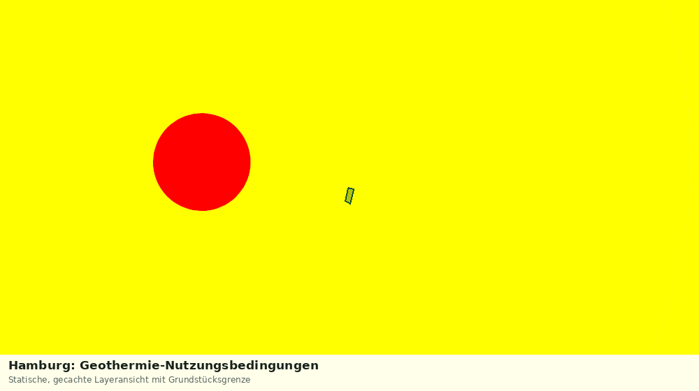 Statische Kartenansicht: Hamburg: Geothermie-Nutzungsbedingungen