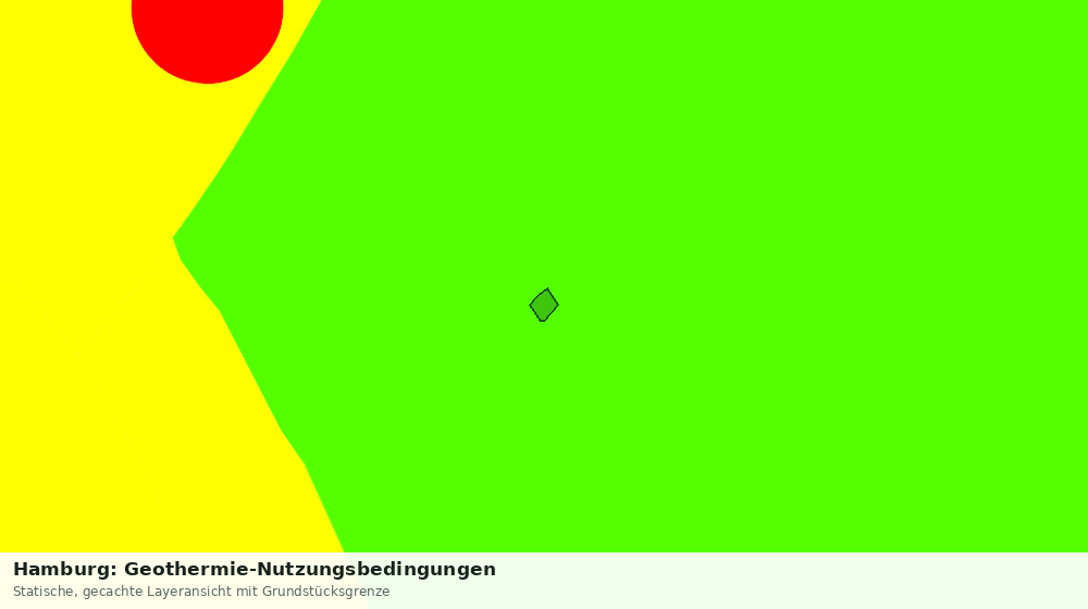 Statische Kartenansicht: Hamburg: Geothermie-Nutzungsbedingungen