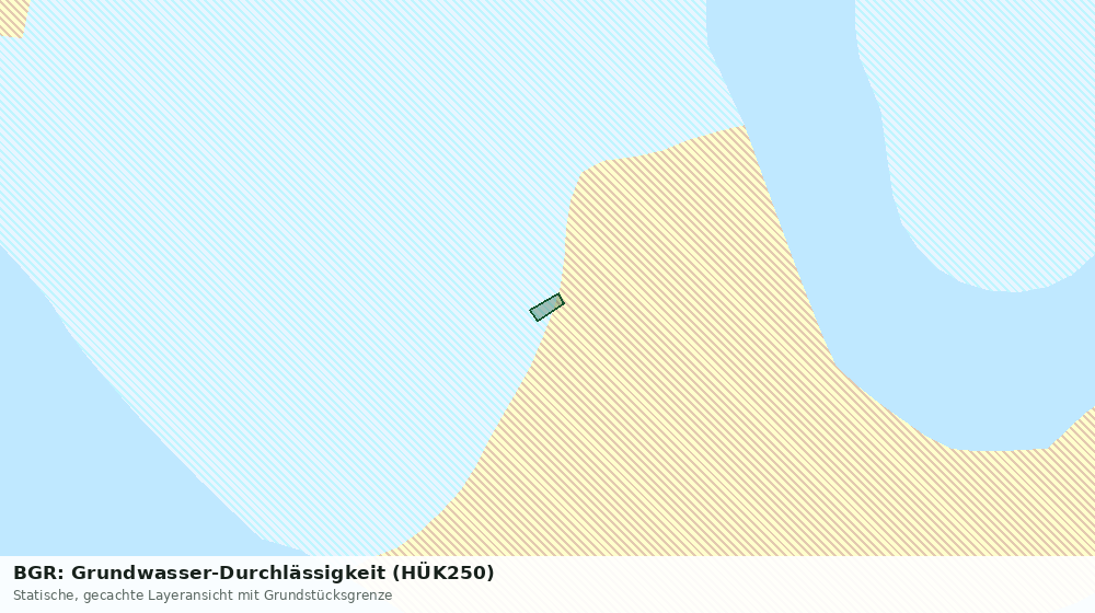 Statische Kartenansicht: BGR: Grundwasser-Durchlässigkeit (HÜK250)