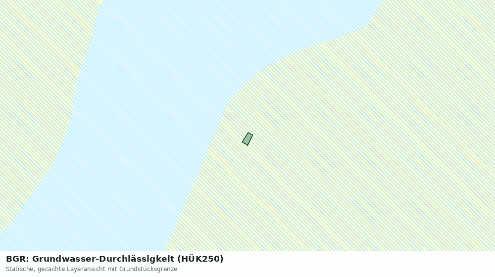 Statische Kartenansicht: BGR: Grundwasser-Durchlässigkeit (HÜK250)