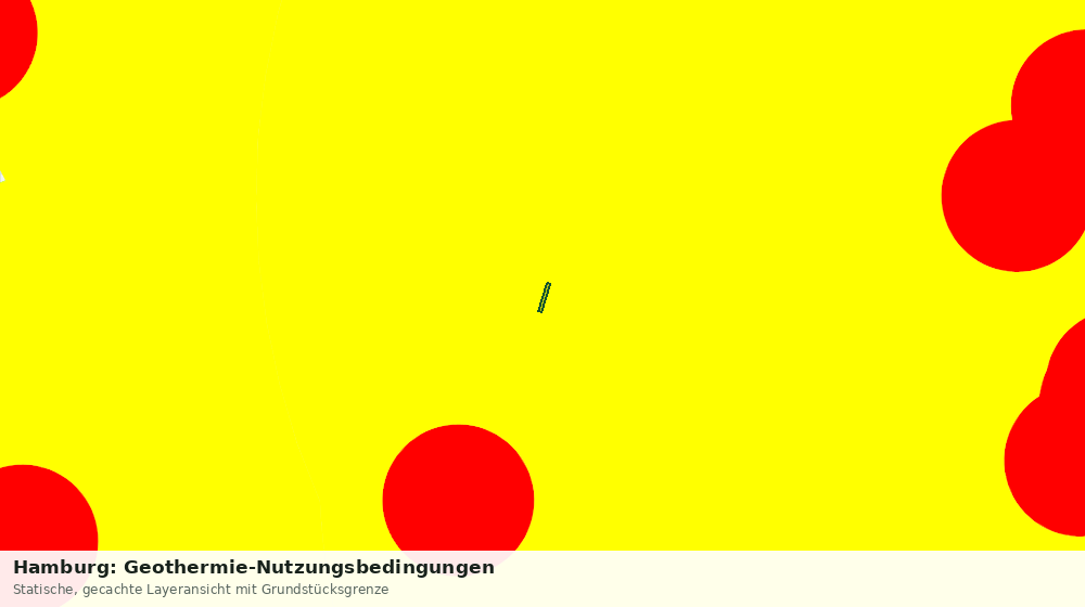 Statische Kartenansicht: Hamburg: Geothermie-Nutzungsbedingungen