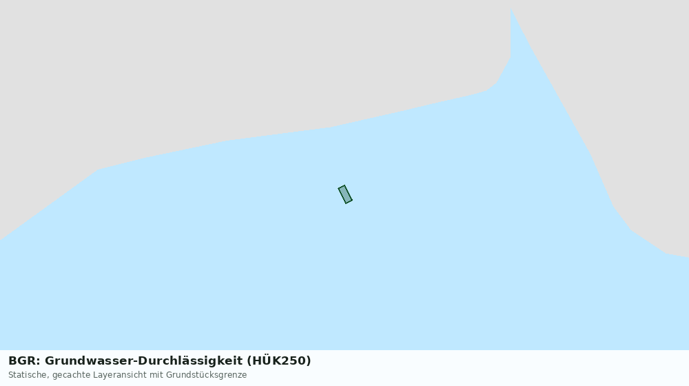 Statische Kartenansicht: BGR: Grundwasser-Durchlässigkeit (HÜK250)