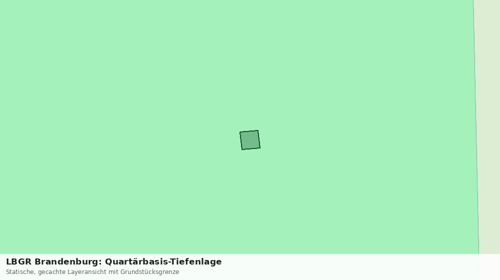 Statische Kartenansicht: LBGR Brandenburg: Quartärbasis-Tiefenlage