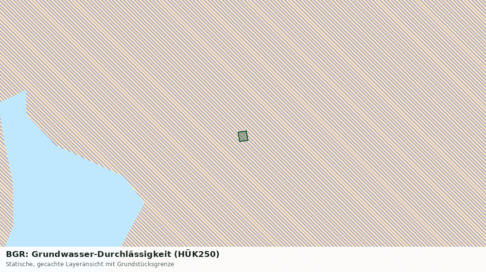 Statische Kartenansicht: BGR: Grundwasser-Durchlässigkeit (HÜK250)