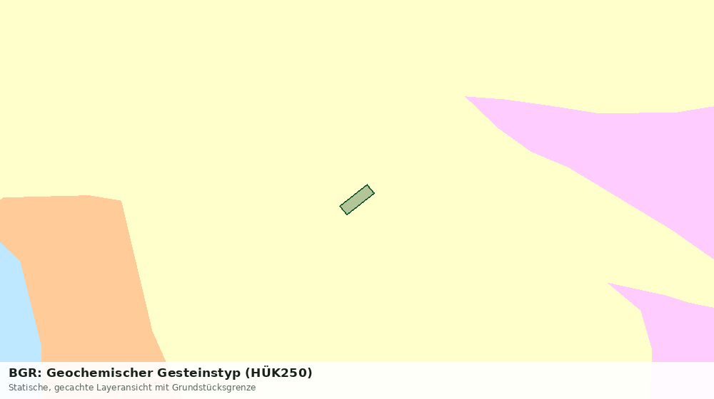 Statische Kartenansicht: BGR: Geochemischer Gesteinstyp (HÜK250)