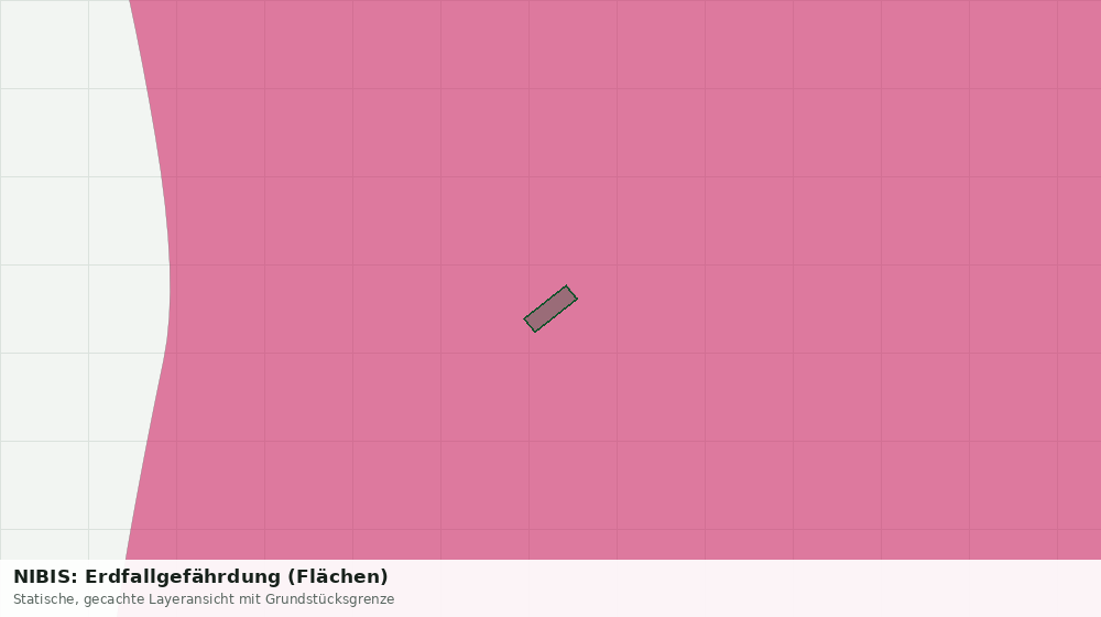 Statische Kartenansicht: NIBIS: Erdfallgefährdung (Flächen)