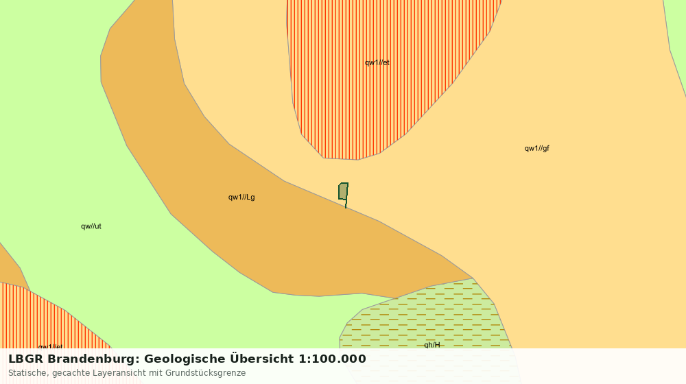 Statische Kartenansicht: LBGR Brandenburg: Geologische Übersicht 1:100.000