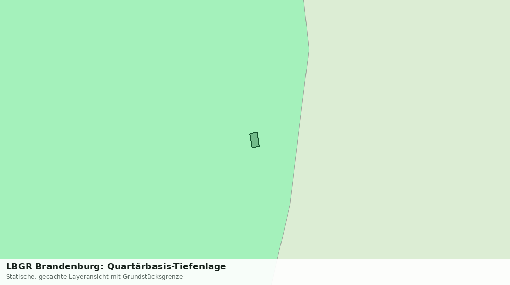 Statische Kartenansicht: LBGR Brandenburg: Quartärbasis-Tiefenlage