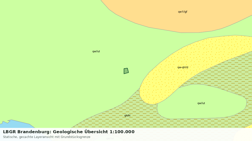 Statische Kartenansicht: LBGR Brandenburg: Geologische Übersicht 1:100.000