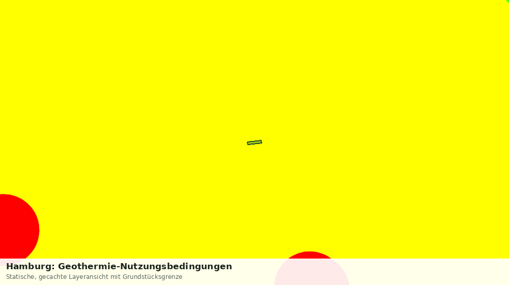 Statische Kartenansicht: Hamburg: Geothermie-Nutzungsbedingungen