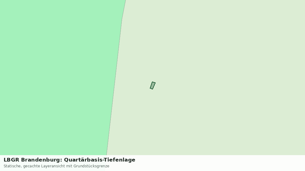 Statische Kartenansicht: LBGR Brandenburg: Quartärbasis-Tiefenlage