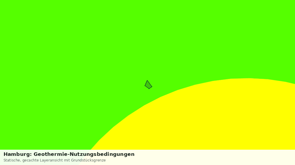 Statische Kartenansicht: Hamburg: Geothermie-Nutzungsbedingungen