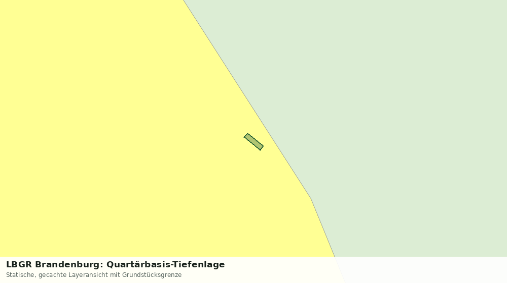 Statische Kartenansicht: LBGR Brandenburg: Quartärbasis-Tiefenlage