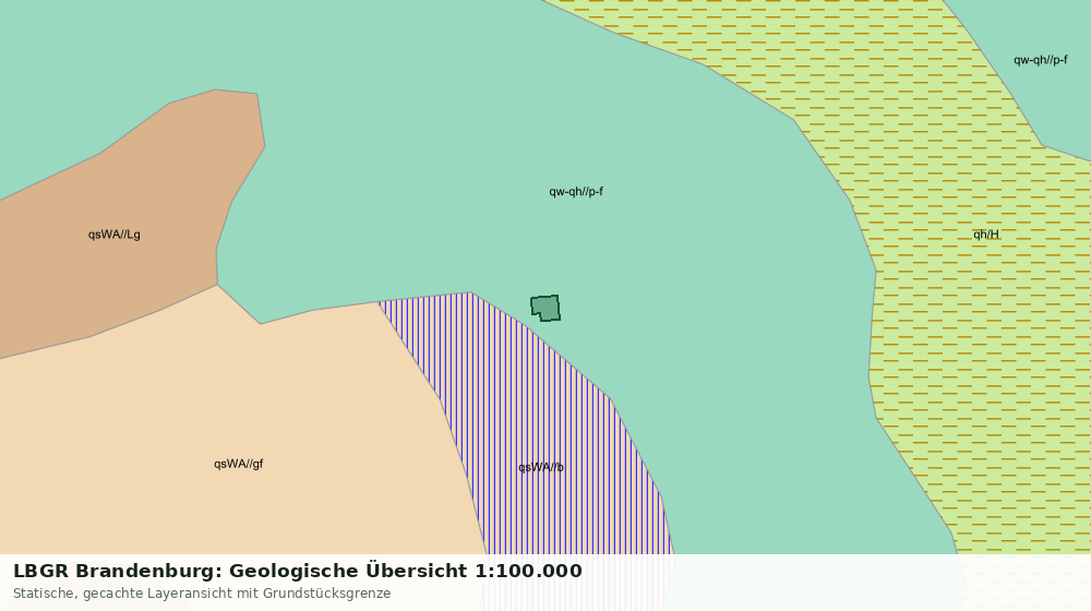 Statische Kartenansicht: LBGR Brandenburg: Geologische Übersicht 1:100.000