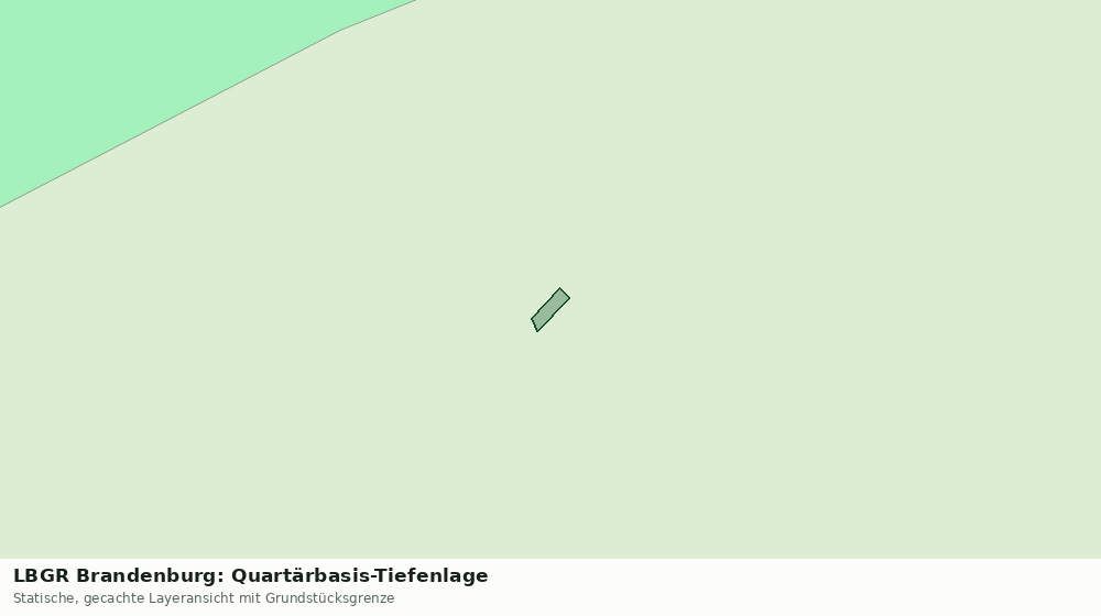 Statische Kartenansicht: LBGR Brandenburg: Quartärbasis-Tiefenlage