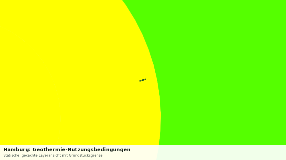 Statische Kartenansicht: Hamburg: Geothermie-Nutzungsbedingungen