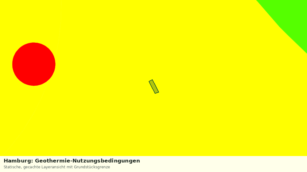 Statische Kartenansicht: Hamburg: Geothermie-Nutzungsbedingungen