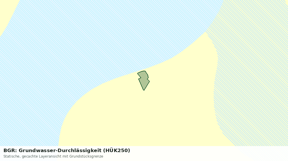 Statische Kartenansicht: BGR: Grundwasser-Durchlässigkeit (HÜK250)