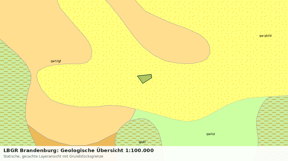 Statische Kartenansicht: LBGR Brandenburg: Geologische Übersicht 1:100.000