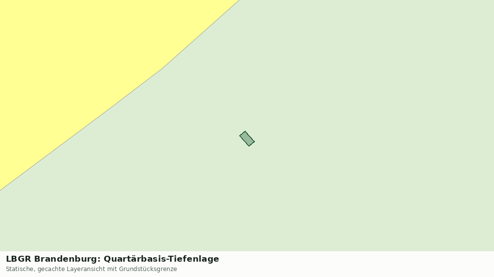 Statische Kartenansicht: LBGR Brandenburg: Quartärbasis-Tiefenlage