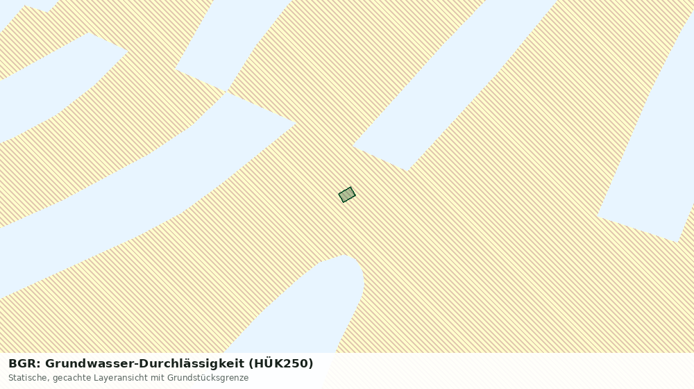Statische Kartenansicht: BGR: Grundwasser-Durchlässigkeit (HÜK250)