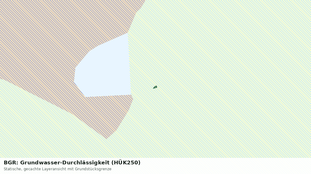 Statische Kartenansicht: BGR: Grundwasser-Durchlässigkeit (HÜK250)