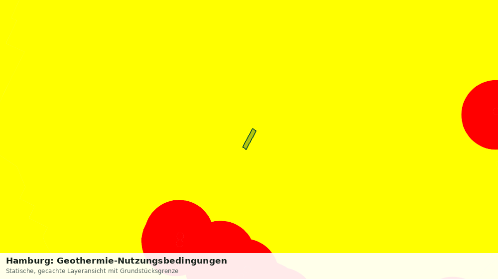 Statische Kartenansicht: Hamburg: Geothermie-Nutzungsbedingungen