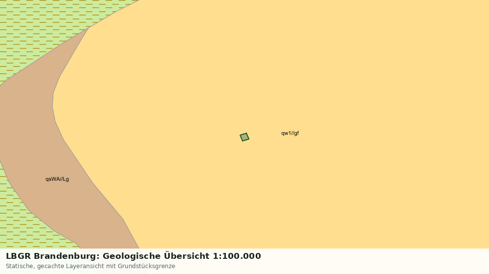 Statische Kartenansicht: LBGR Brandenburg: Geologische Übersicht 1:100.000