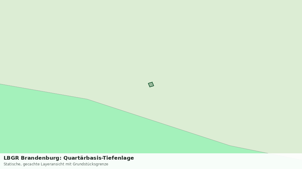 Statische Kartenansicht: LBGR Brandenburg: Quartärbasis-Tiefenlage