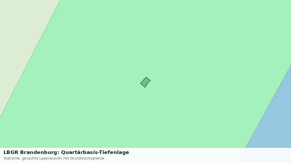 Statische Kartenansicht: LBGR Brandenburg: Quartärbasis-Tiefenlage