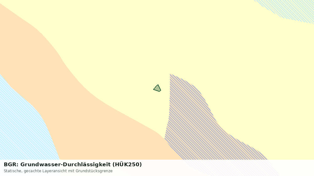 Statische Kartenansicht: BGR: Grundwasser-Durchlässigkeit (HÜK250)