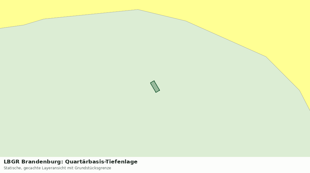 Statische Kartenansicht: LBGR Brandenburg: Quartärbasis-Tiefenlage