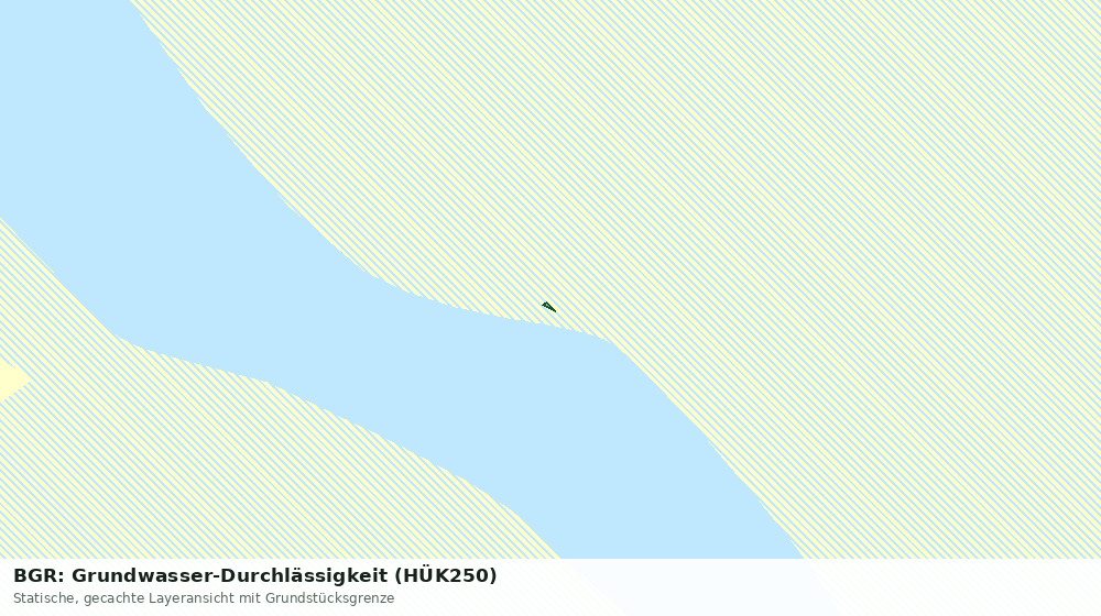Statische Kartenansicht: BGR: Grundwasser-Durchlässigkeit (HÜK250)