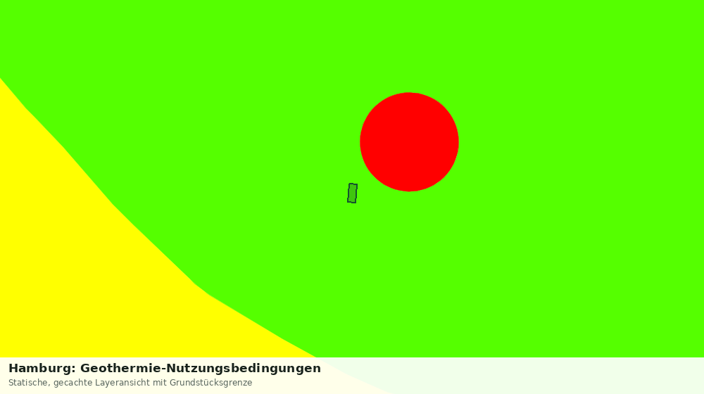 Statische Kartenansicht: Hamburg: Geothermie-Nutzungsbedingungen