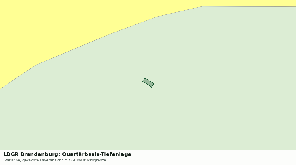 Statische Kartenansicht: LBGR Brandenburg: Quartärbasis-Tiefenlage