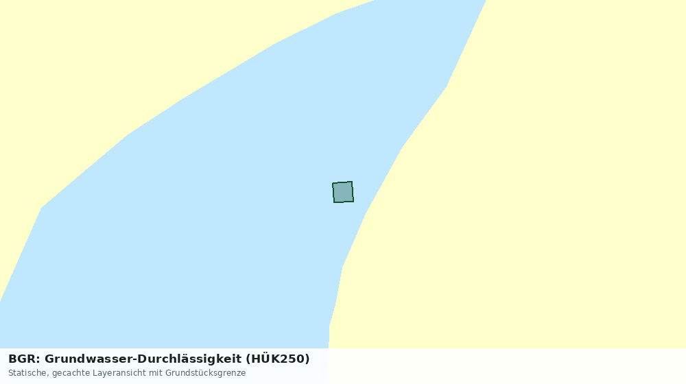 Statische Kartenansicht: BGR: Grundwasser-Durchlässigkeit (HÜK250)