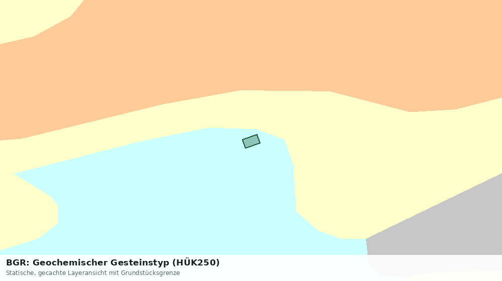 Statische Kartenansicht: BGR: Geochemischer Gesteinstyp (HÜK250)