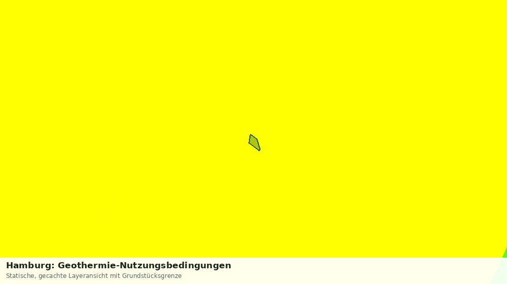 Statische Kartenansicht: Hamburg: Geothermie-Nutzungsbedingungen
