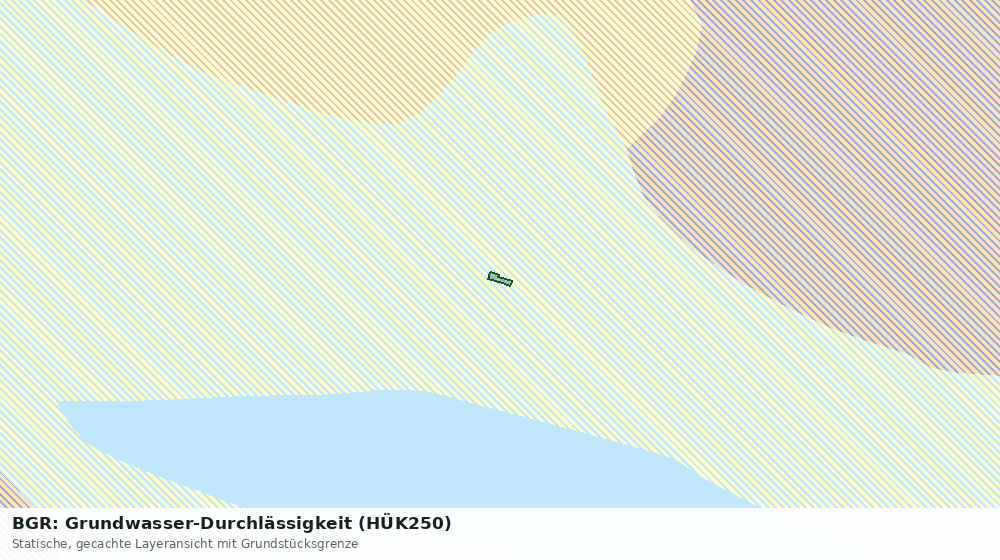 Statische Kartenansicht: BGR: Grundwasser-Durchlässigkeit (HÜK250)