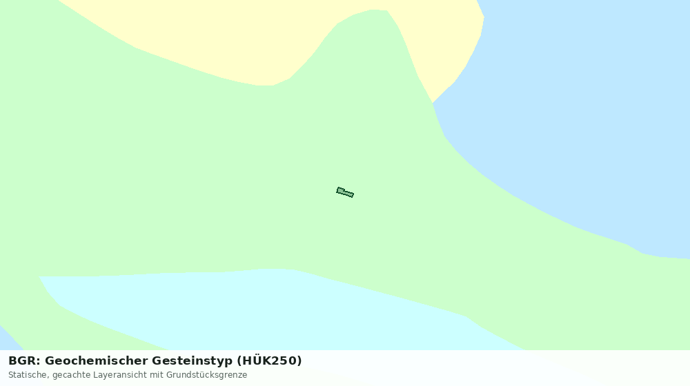 Statische Kartenansicht: BGR: Geochemischer Gesteinstyp (HÜK250)