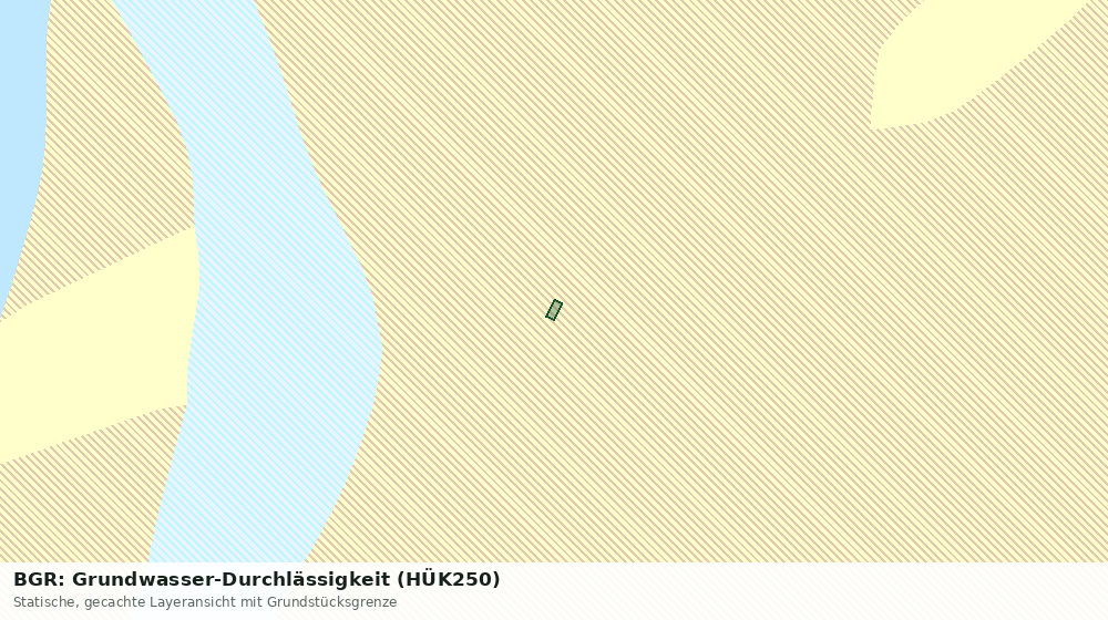 Statische Kartenansicht: BGR: Grundwasser-Durchlässigkeit (HÜK250)