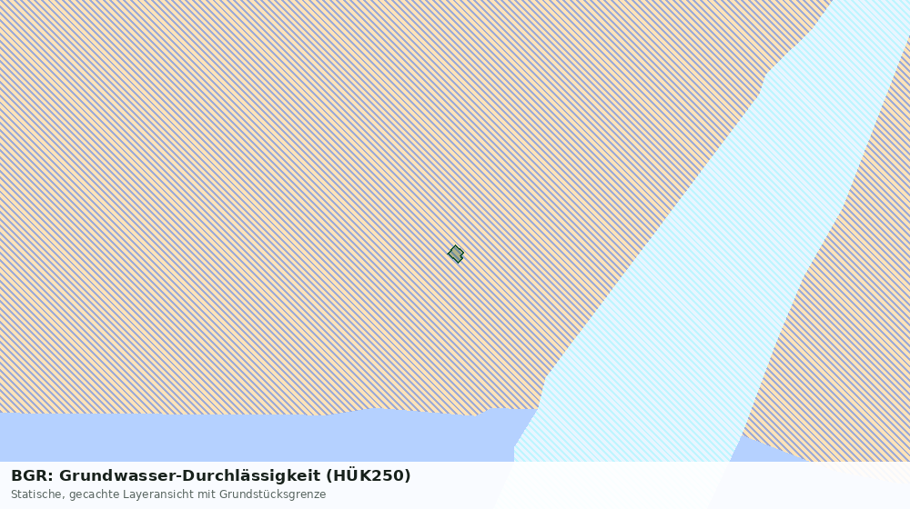 Statische Kartenansicht: BGR: Grundwasser-Durchlässigkeit (HÜK250)